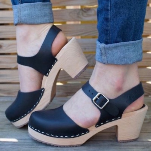 (SOLD) LOTTA’S Stockholm Swedish Highwood Clog - Picture 3 of 14